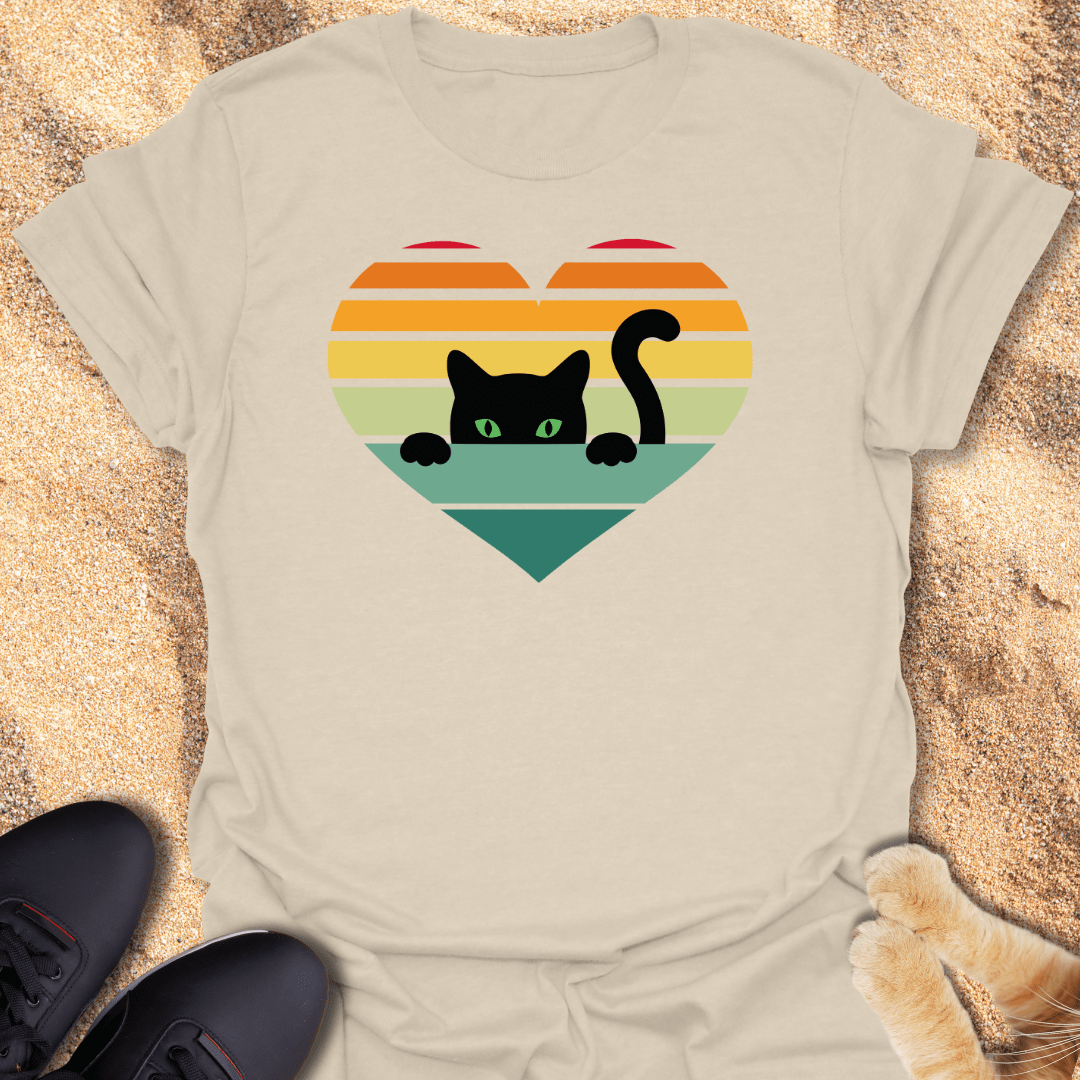 Sunset Kitty Charm T-Shirt 18904423319295300568