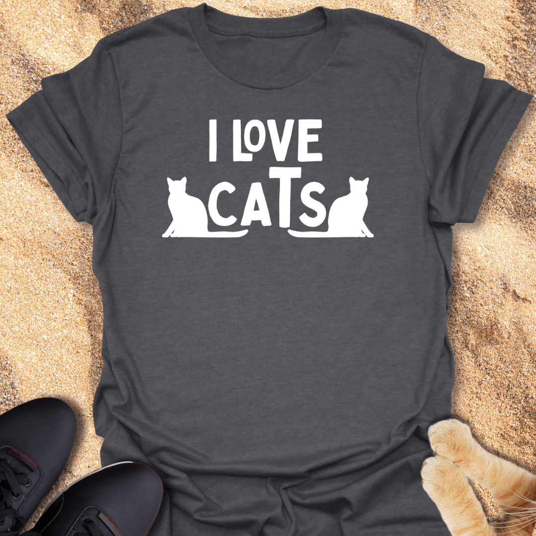 Two Cats, One Love T-Shirt 25294363920394746051