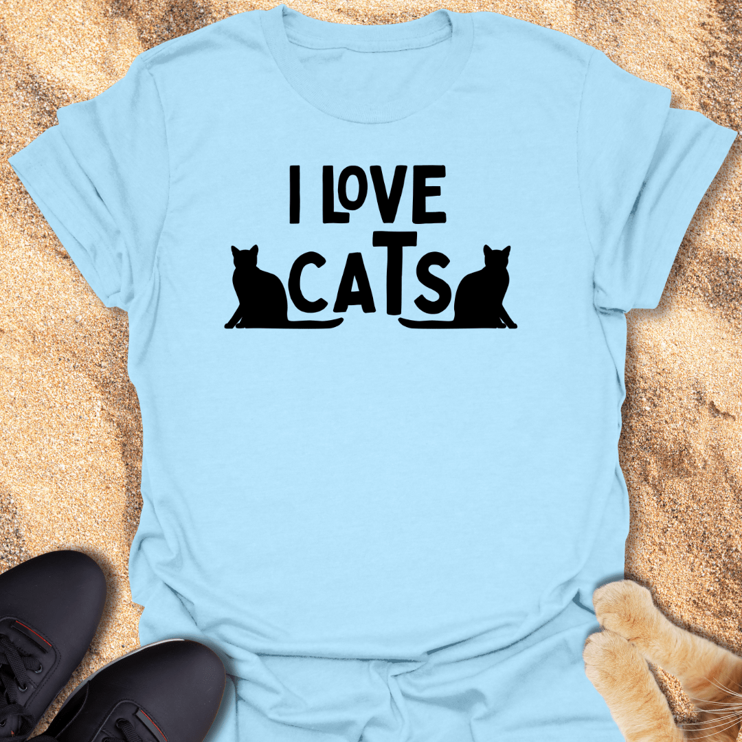 Two Cats, One Love T-Shirt 30337791173923801665