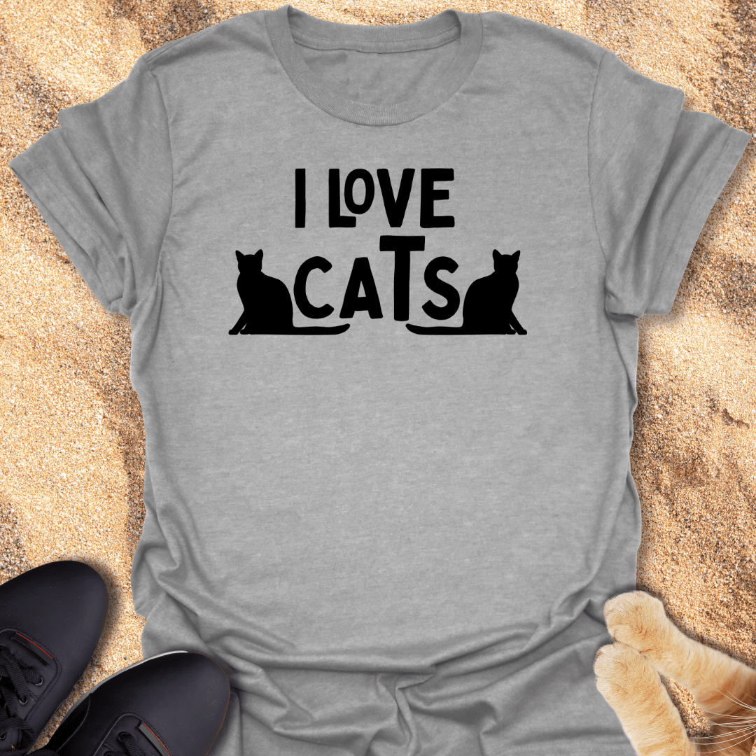 Two Cats, One Love T-Shirt 13004255241769511124