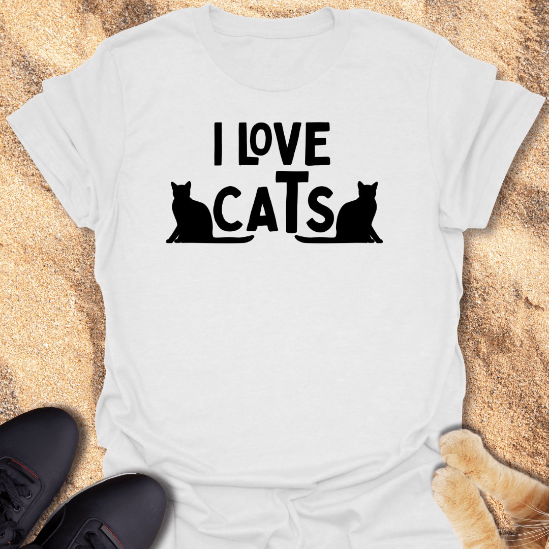 Two Cats, One Love T-Shirt 69905524067985030856