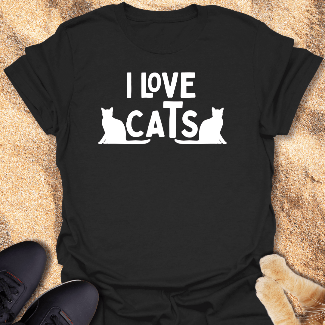 Two Cats, One Love T-Shirt 81642491054069476410