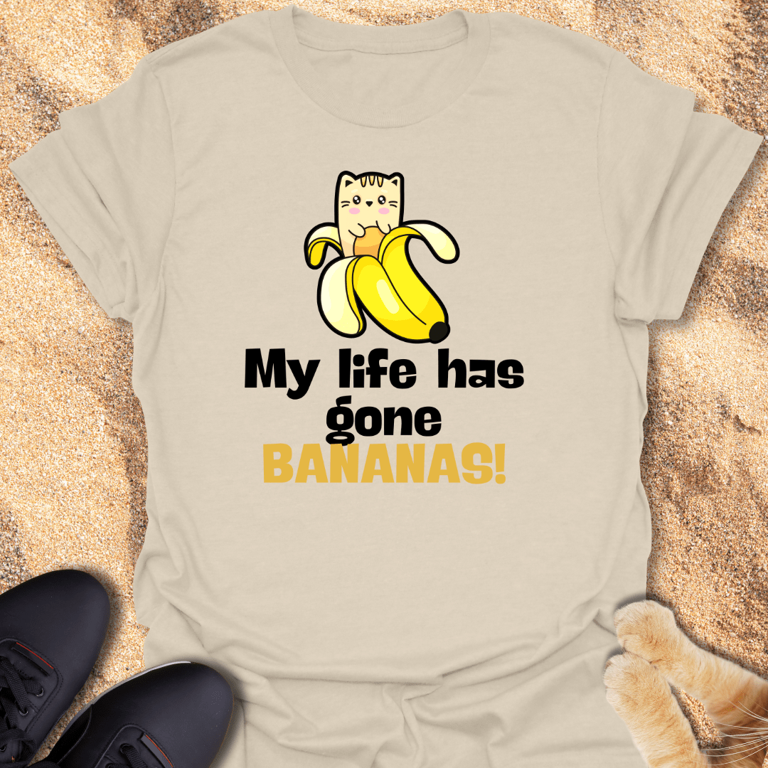 Whiskers & Bananas Madness T-Shirt 42953547485478014327