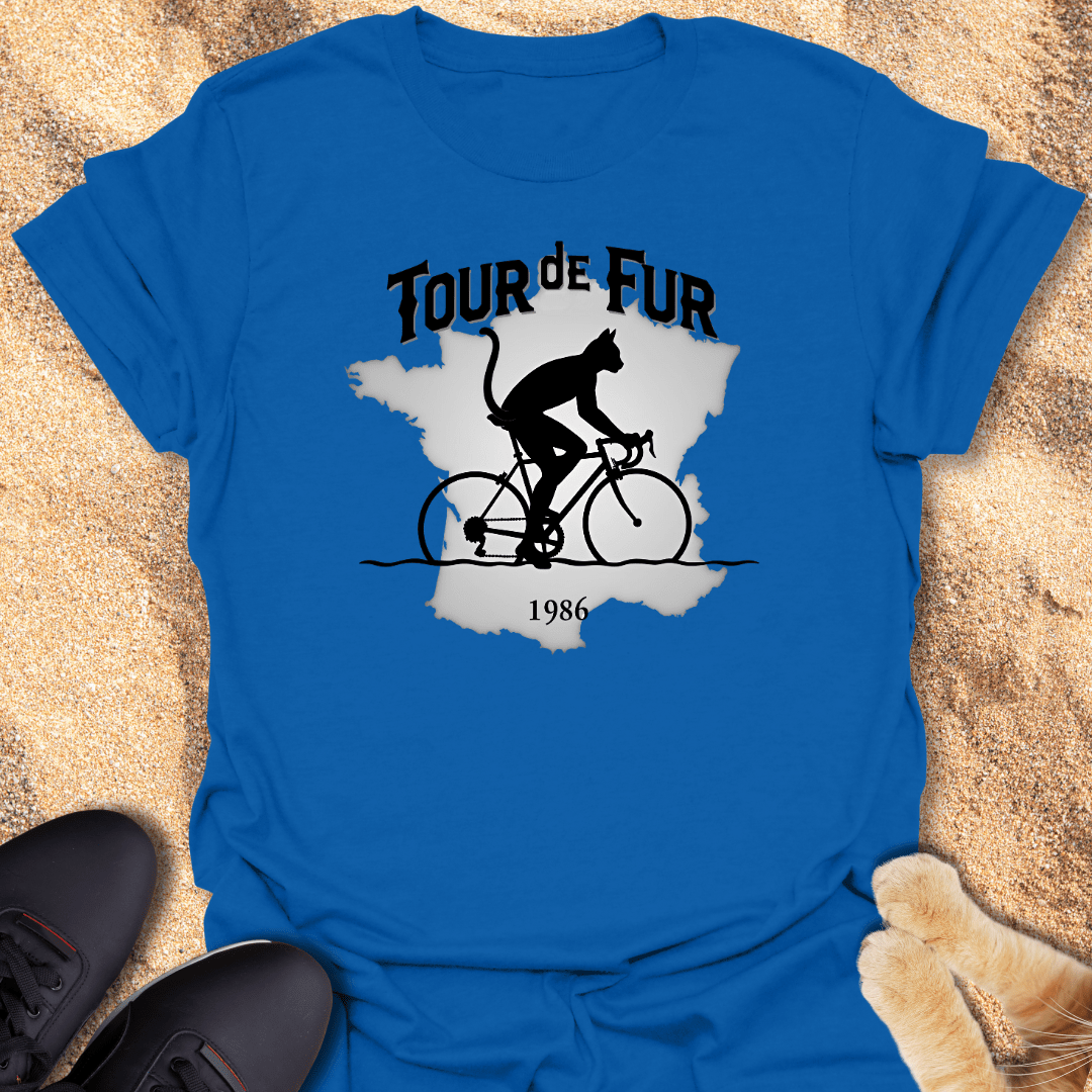 Whiskers on Wheels: Tour de Fur 1986 T-Shirt 20890750504321863307