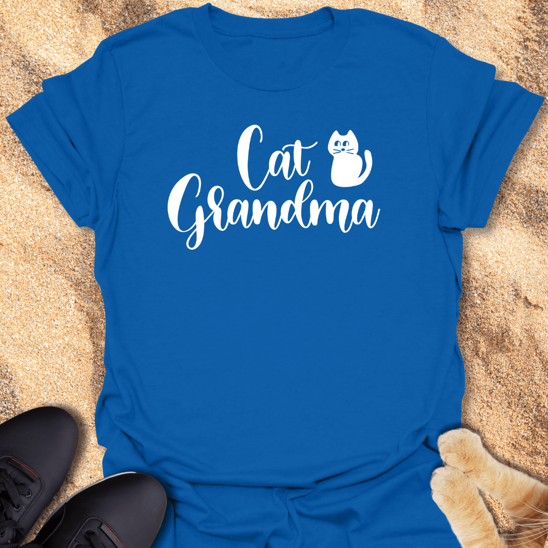 Cat Grandma Tee with Cat Design T-Shirt 16215968252121516090