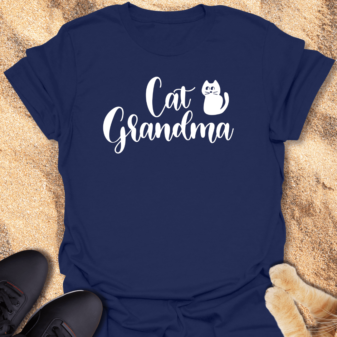 Cat Grandma Tee with Cat Design T-Shirt 28248162842719904735