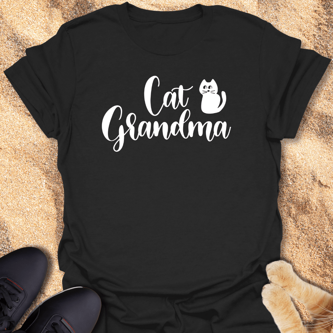 Cat Grandma Tee with Cat Design T-Shirt 51530554756060285766