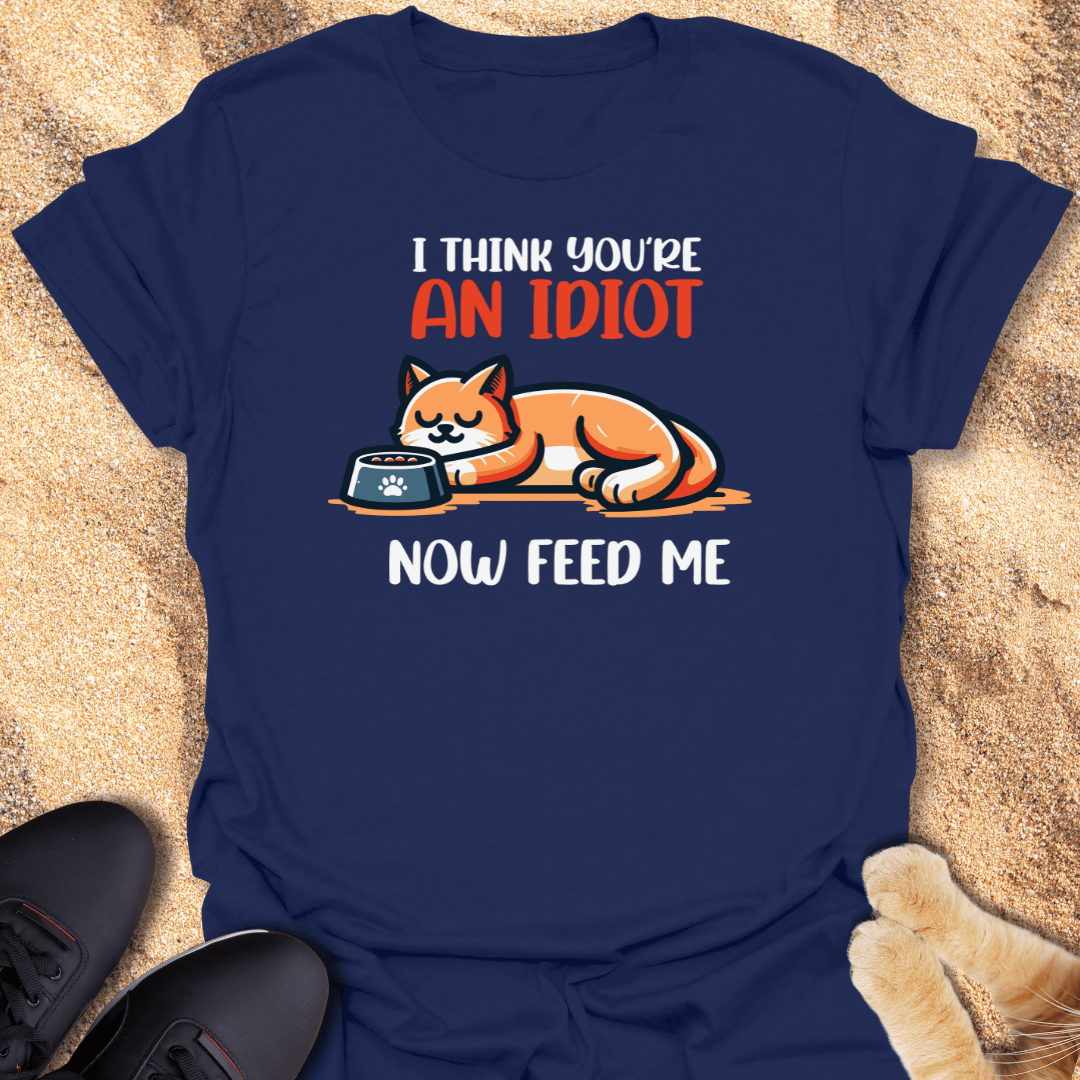 Cat Logic: Sleep, Judge, Eat T-Shirt 17651716862384753410