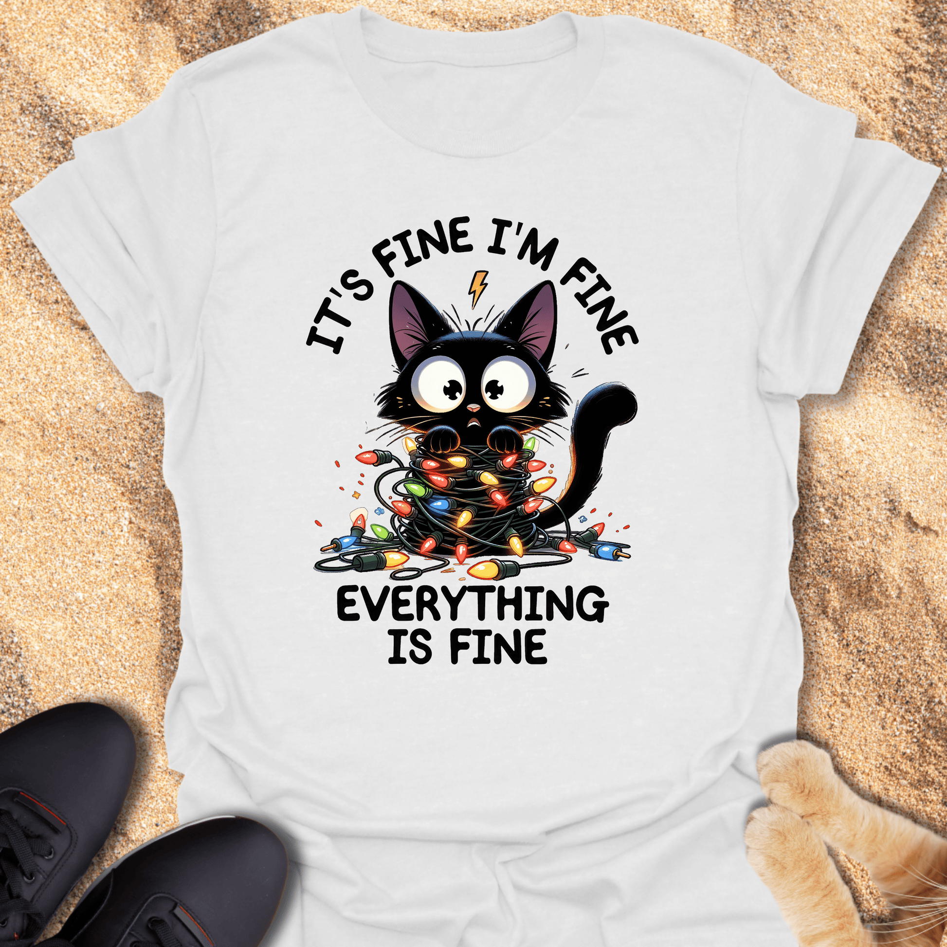 Christmas Cat Funny Unisex T-Shirt 87723911556081722258