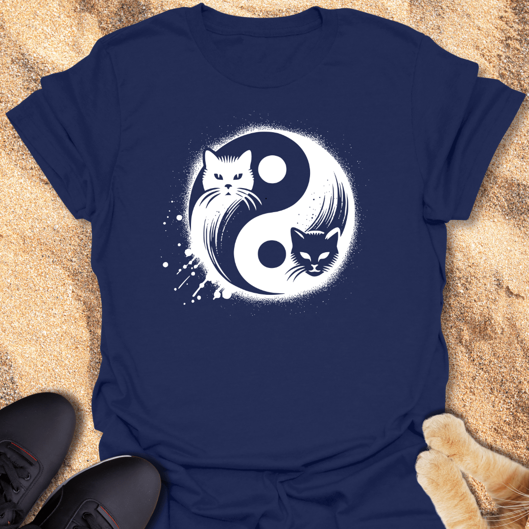 Cosmic Cat Balance T-Shirt 82416142277358992785