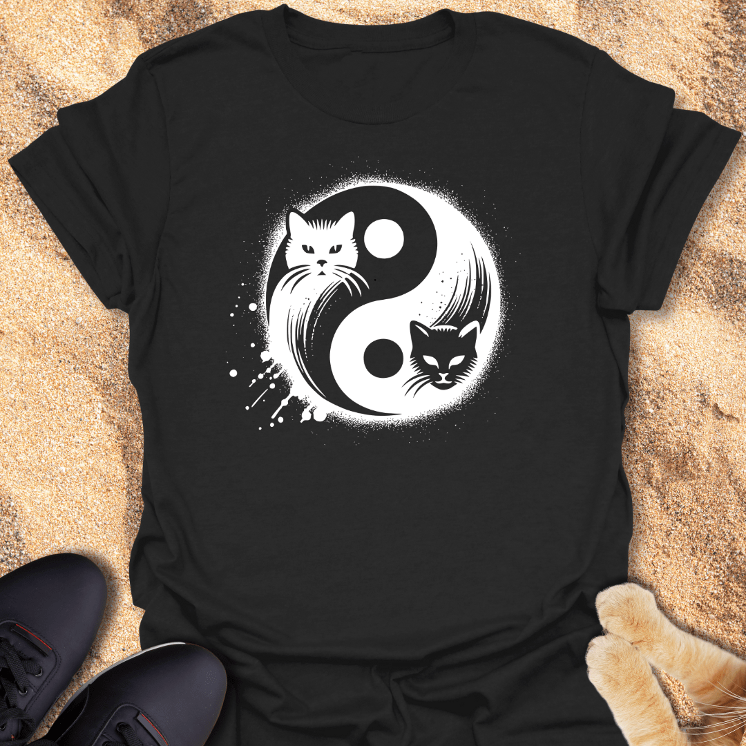 Cosmic Cat Balance T-Shirt 10769897458459990317