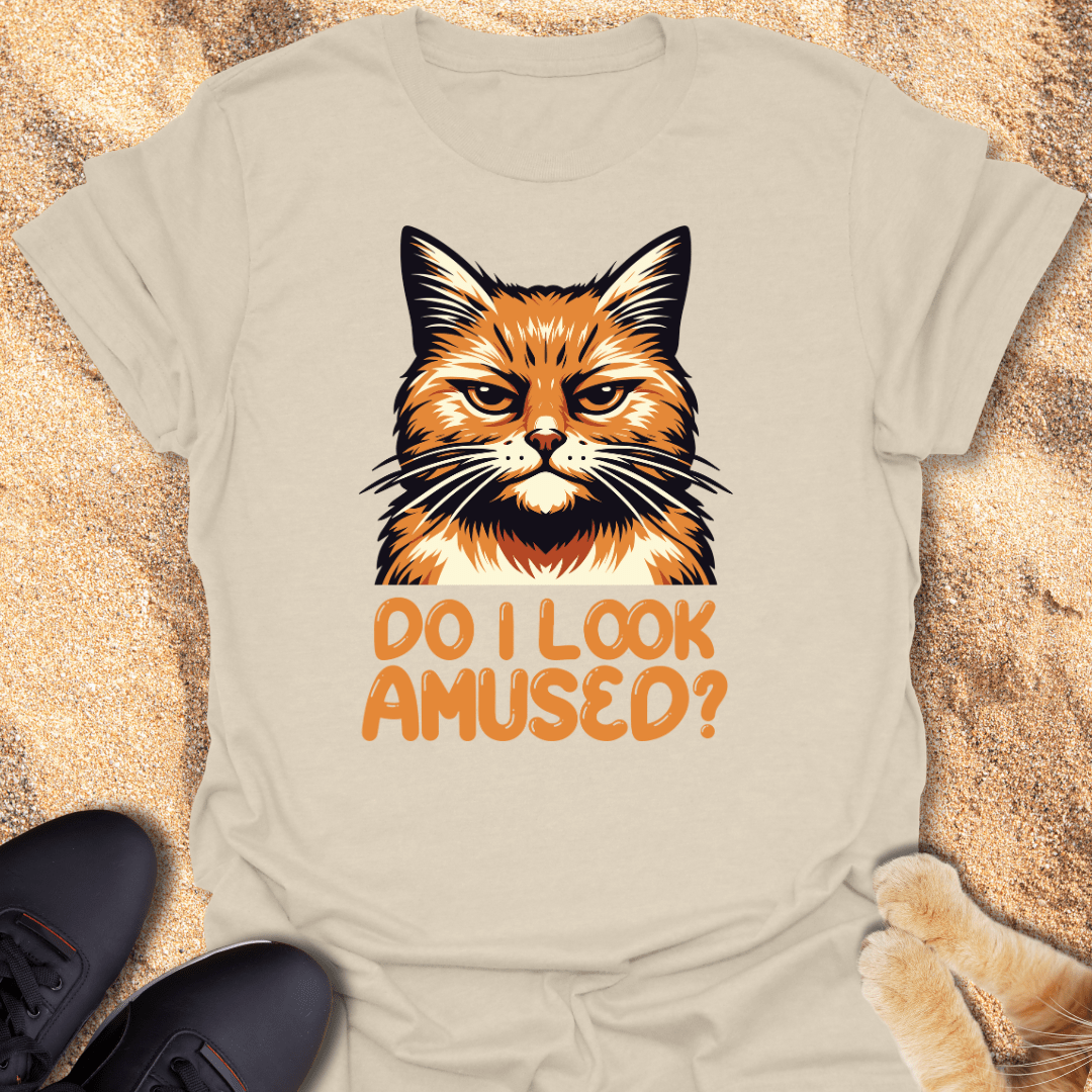 Do I Look Amused? Cat Attitude T-Shirt 31236996265521758896