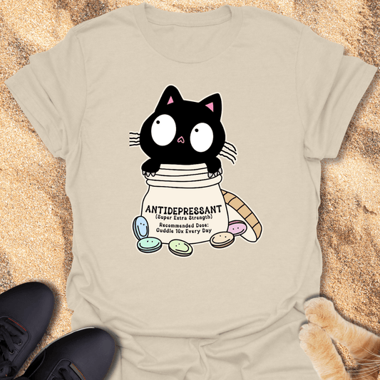 Feline Therapy in a Bottle T-Shirt 38117109057873414012