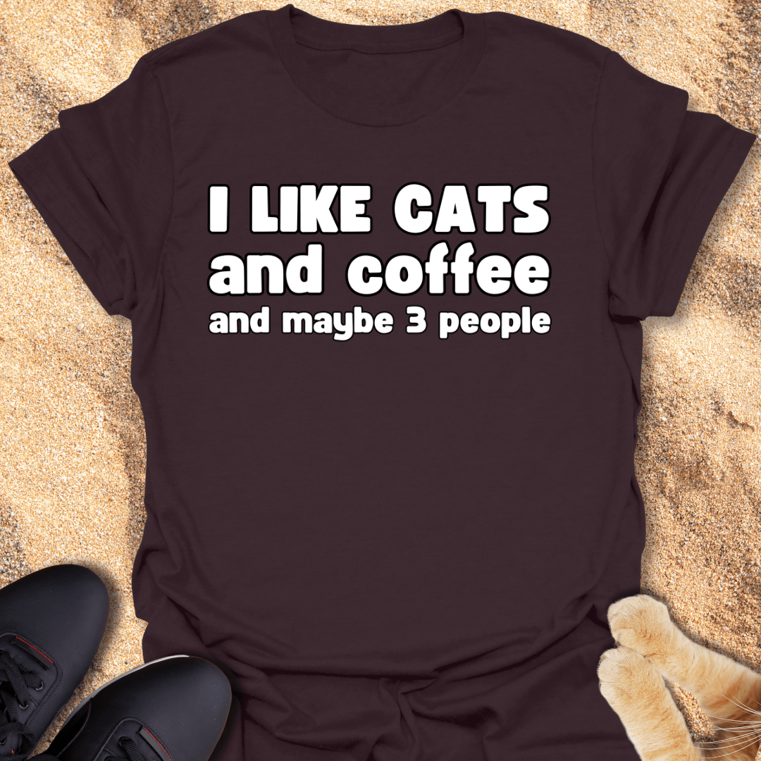 Fueled by Cats, Coffee & Solitude T-Shirt 20649202582447552064