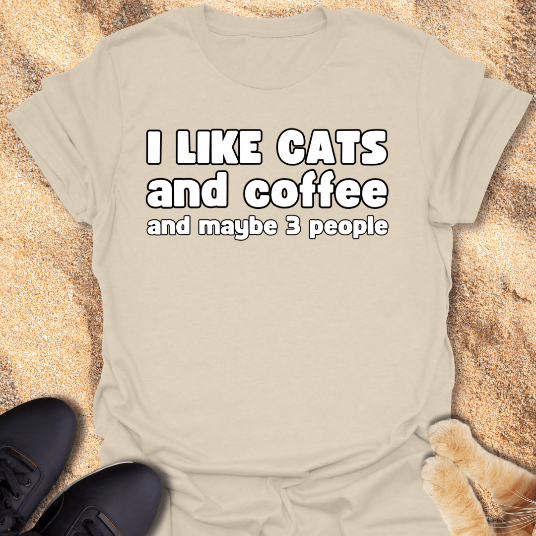 Fueled by Cats, Coffee & Solitude T-Shirt 17208789539578678458