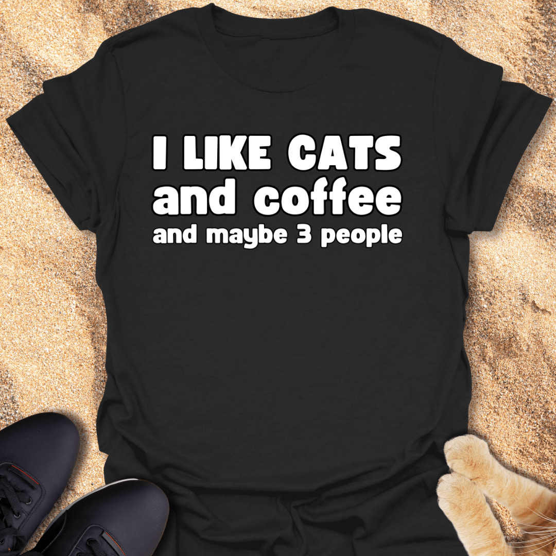 Fueled by Cats, Coffee & Solitude T-Shirt 22958519270727454116