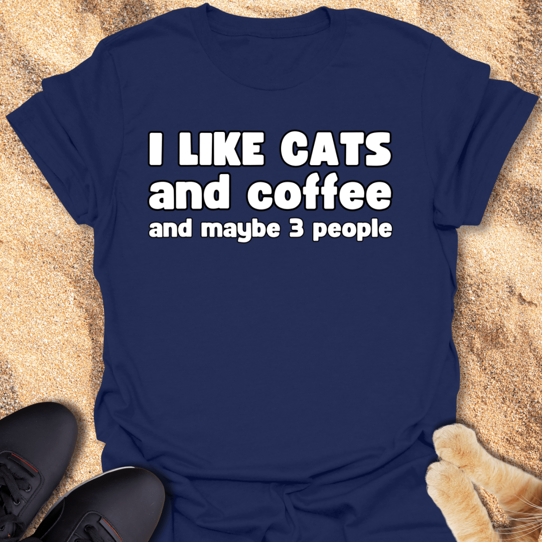 Fueled by Cats, Coffee & Solitude T-Shirt 15277223857988947244