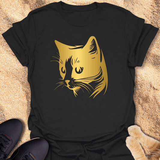 Golden Feline Majesty T-Shirt 22749307829564830757