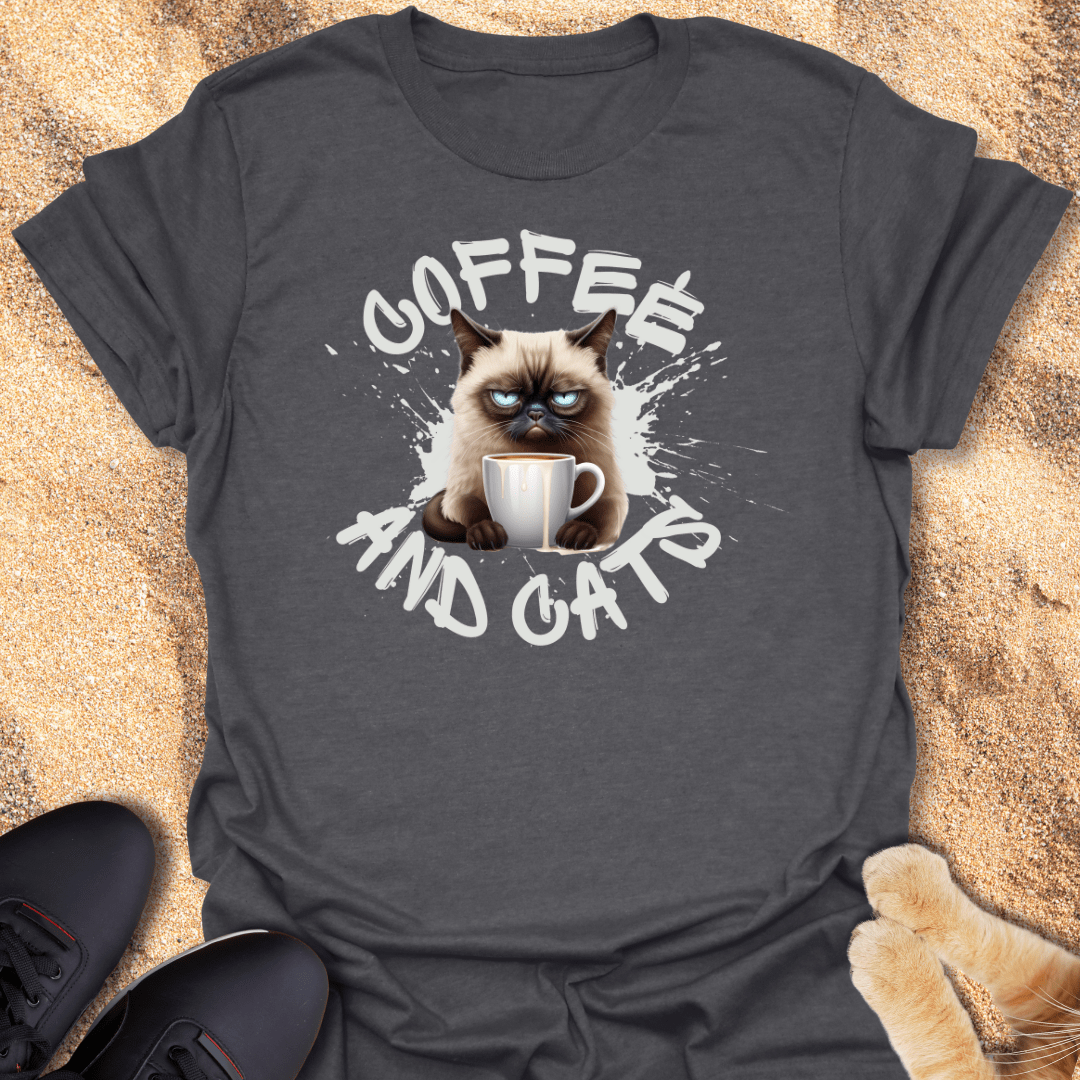 Grumpy but Caffeinated T-Shirt 16209687225501392778