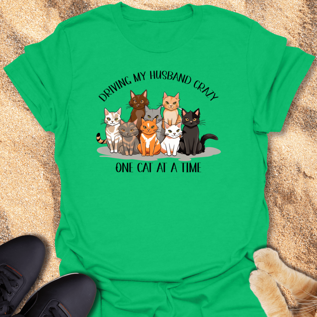 Husband's Cat Chaos T-Shirt 24150194682126930783