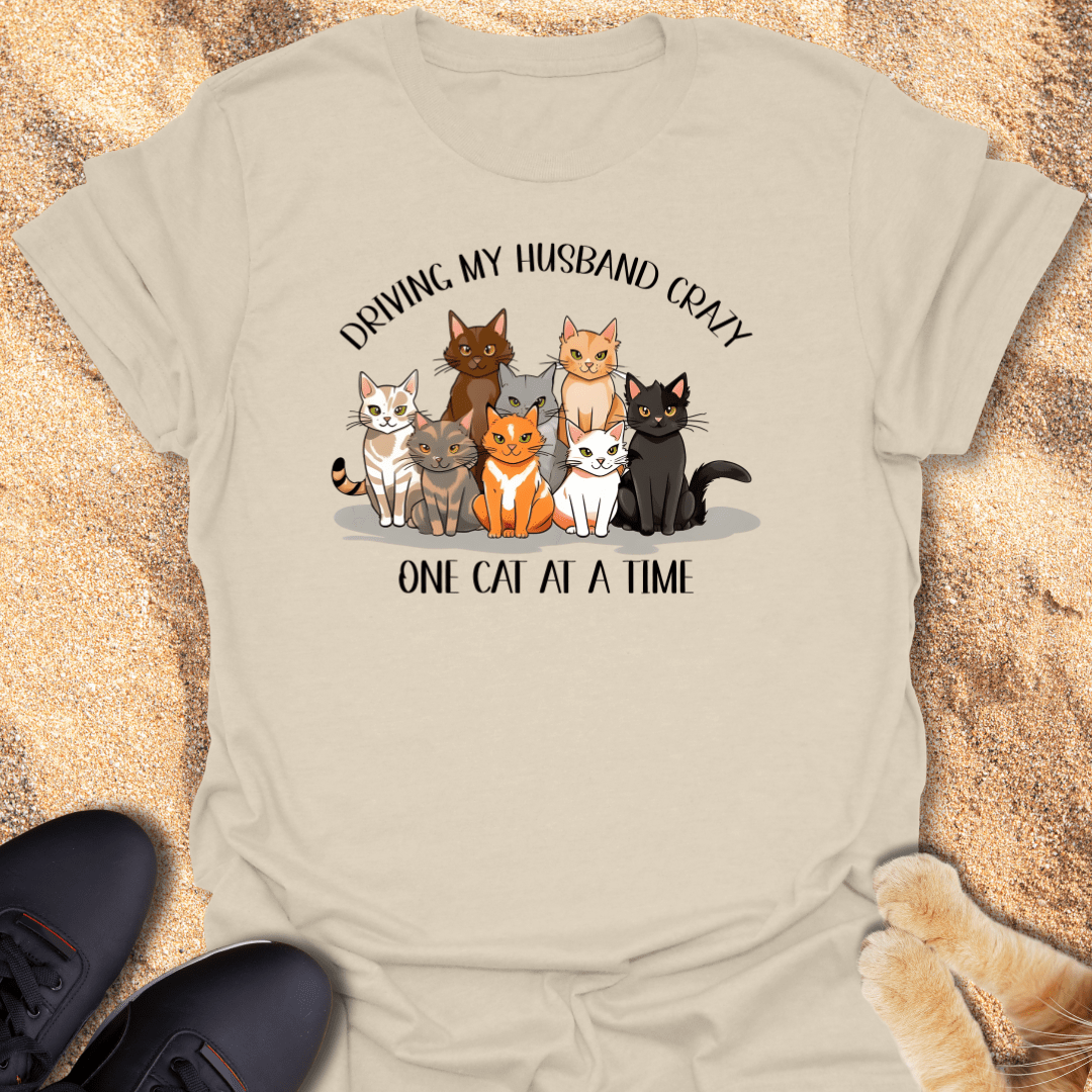 Husband's Cat Chaos T-Shirt 60170854507759080666