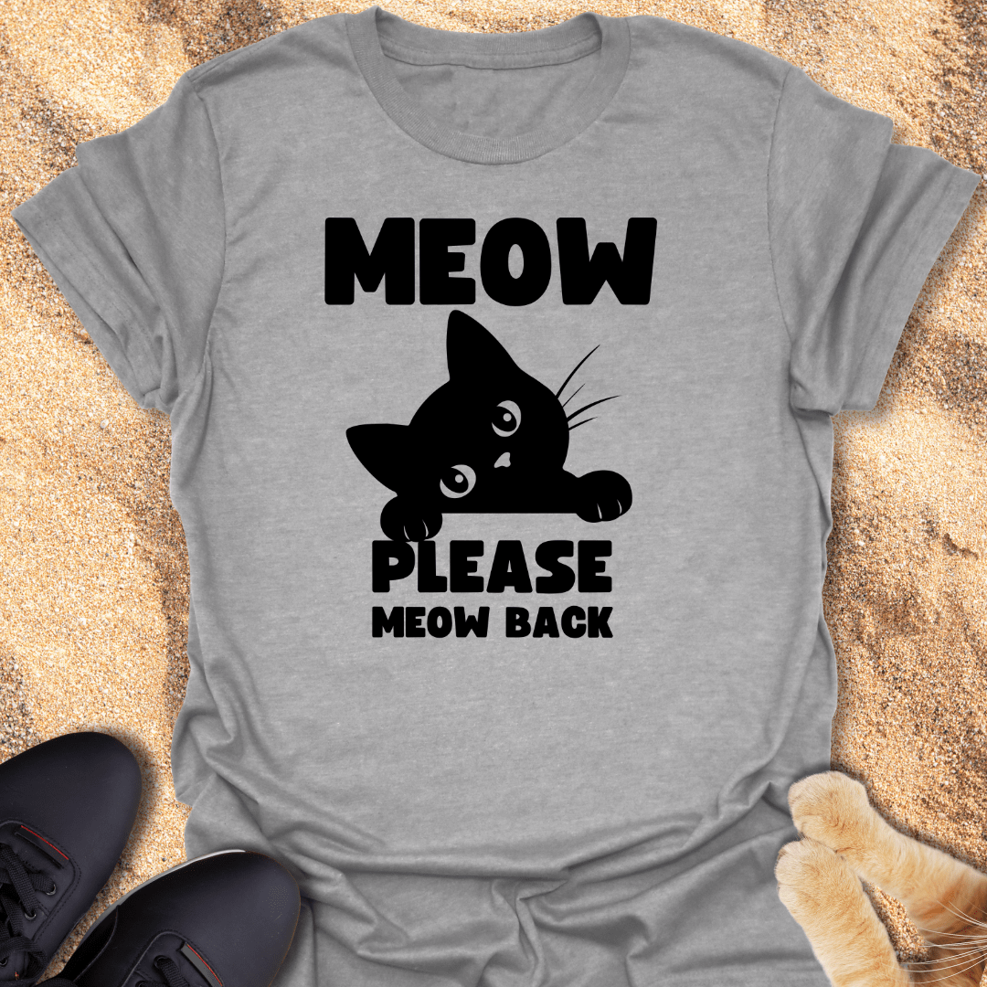 Meow Back, It’s Only Polite T-Shirt 23335126944903485121