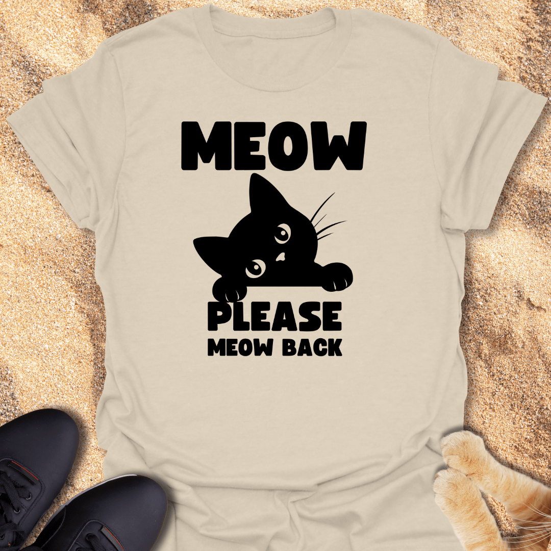 Meow Back, It’s Only Polite T-Shirt 71010392393791453484