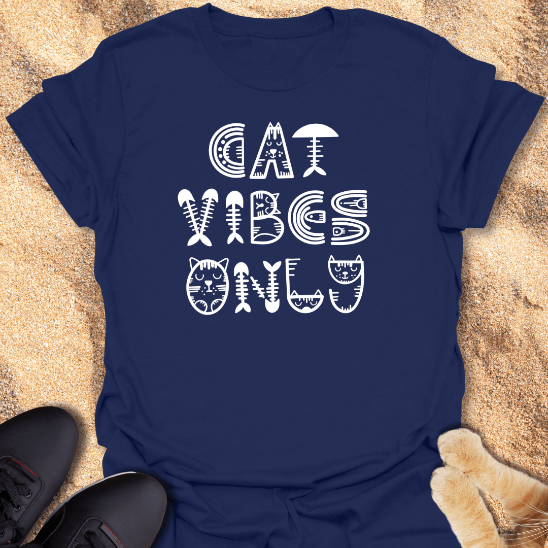 Meow Mood: Cat Vibes Only T-Shirt 31569096172919055906