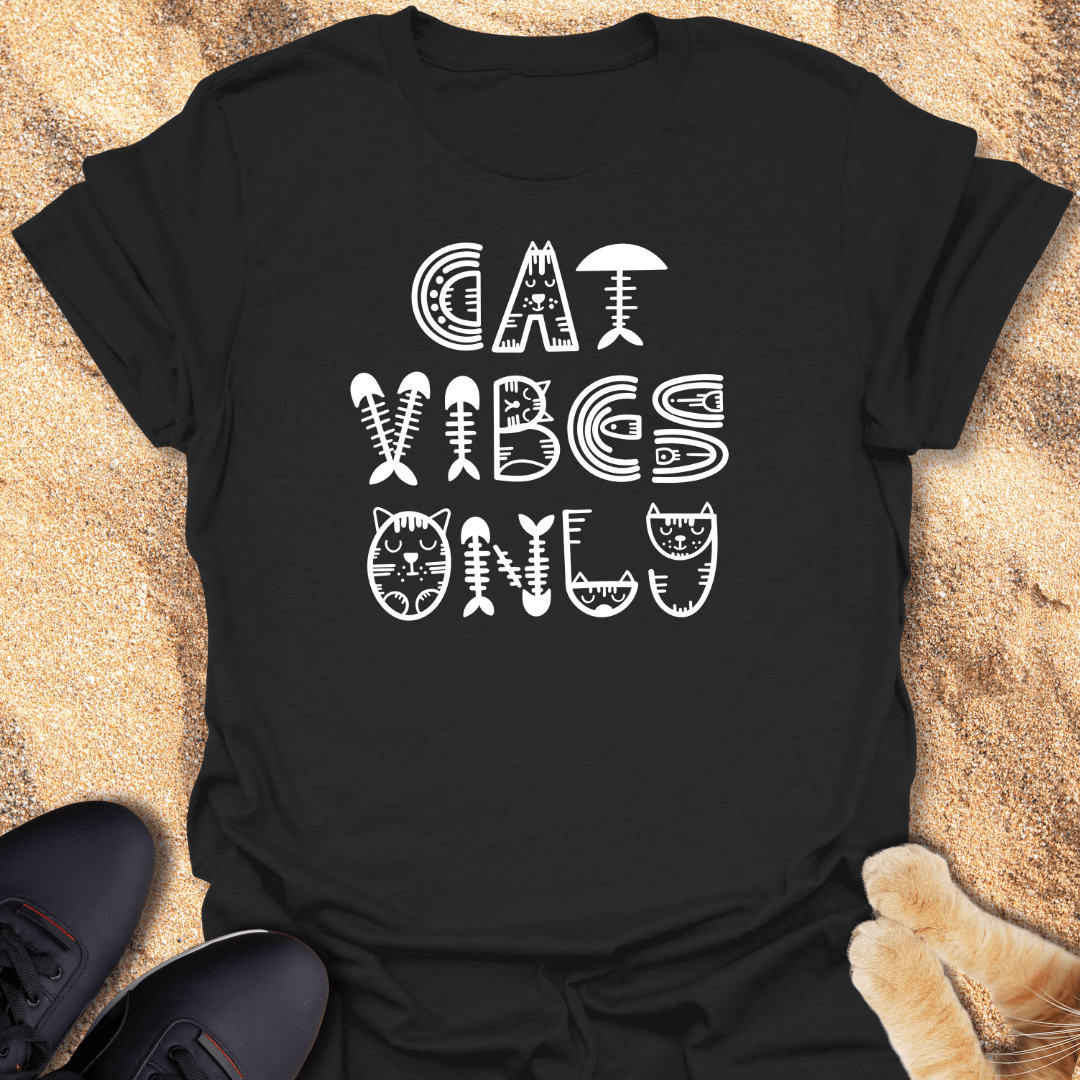 Meow Mood: Cat Vibes Only T-Shirt 13449738432064702771