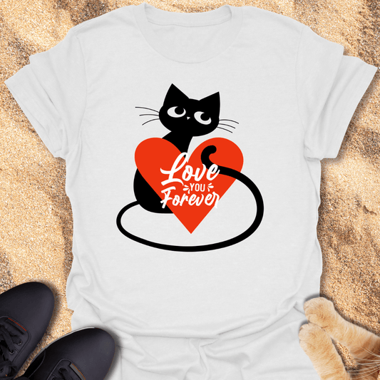 Purrfect Love Forever T-Shirt 14234122020845754149