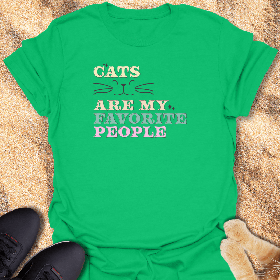 Whisker Love: Cats Over People Tee T-Shirt 63962782641403875879