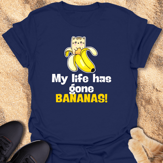 Whiskers & Bananas Madness T-Shirt 10927921457745176436