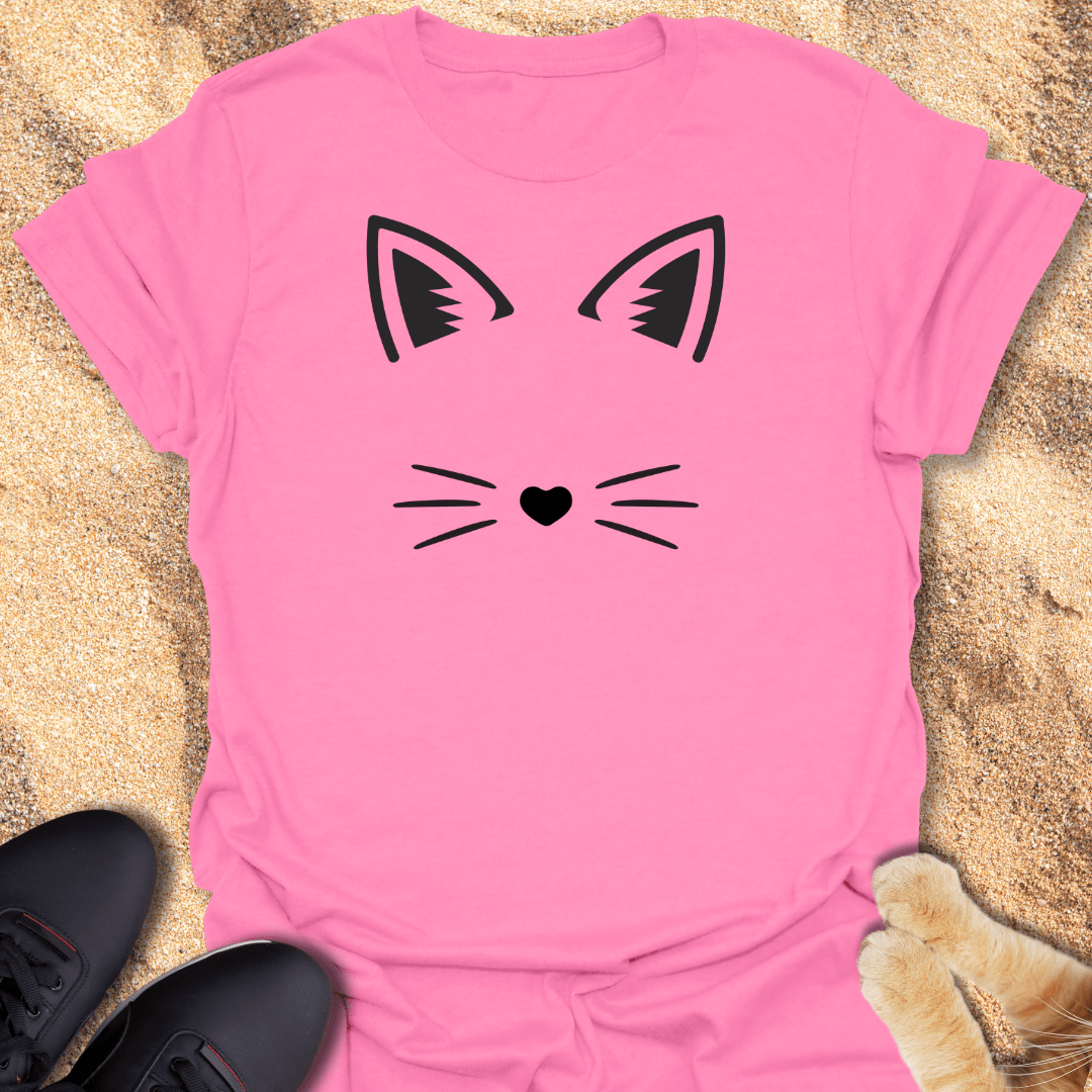 Whiskers & Ears Cat Lover Tee T-Shirt 82074358331941747064