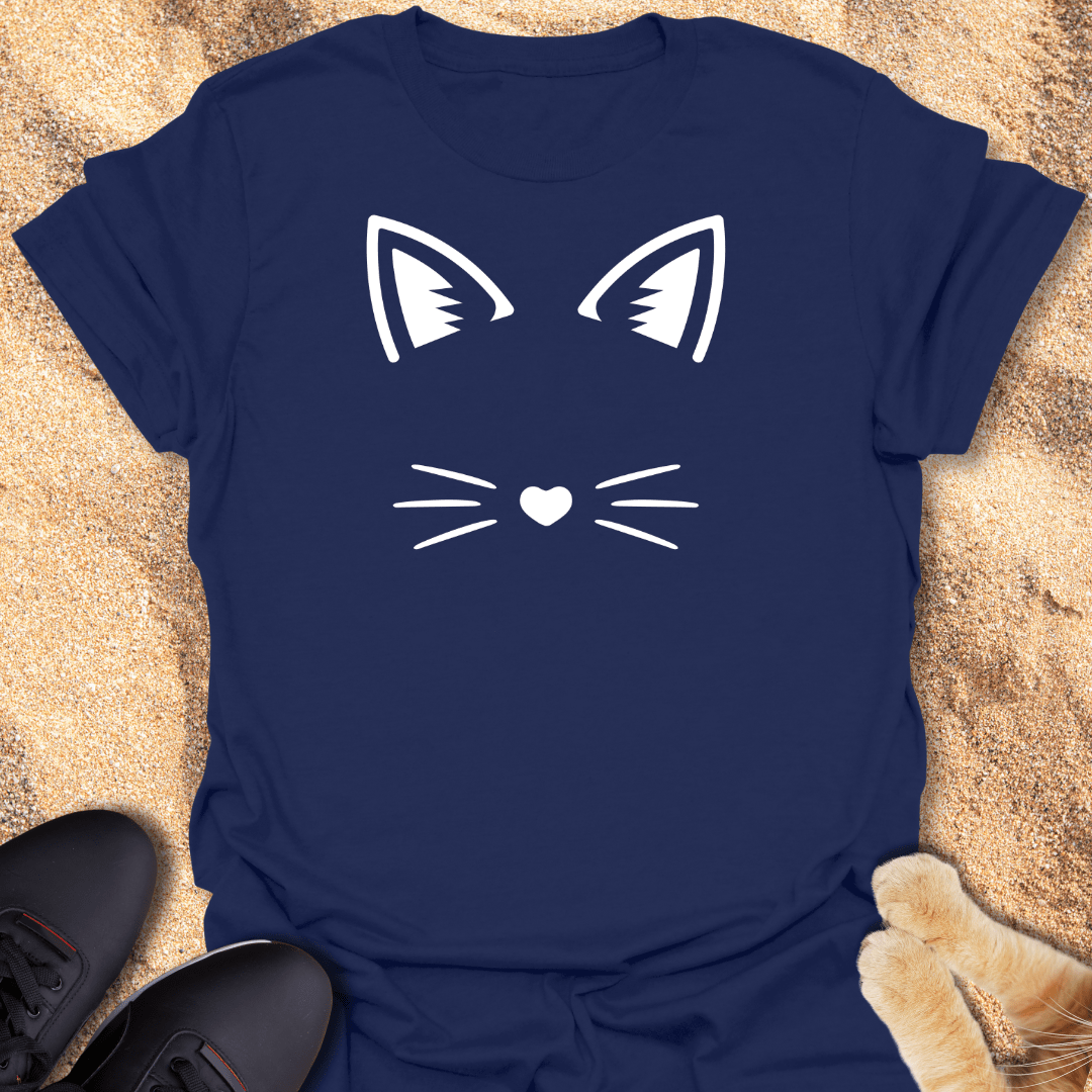 Whiskers & Ears Cat Lover Tee T-Shirt 13385698683928977404