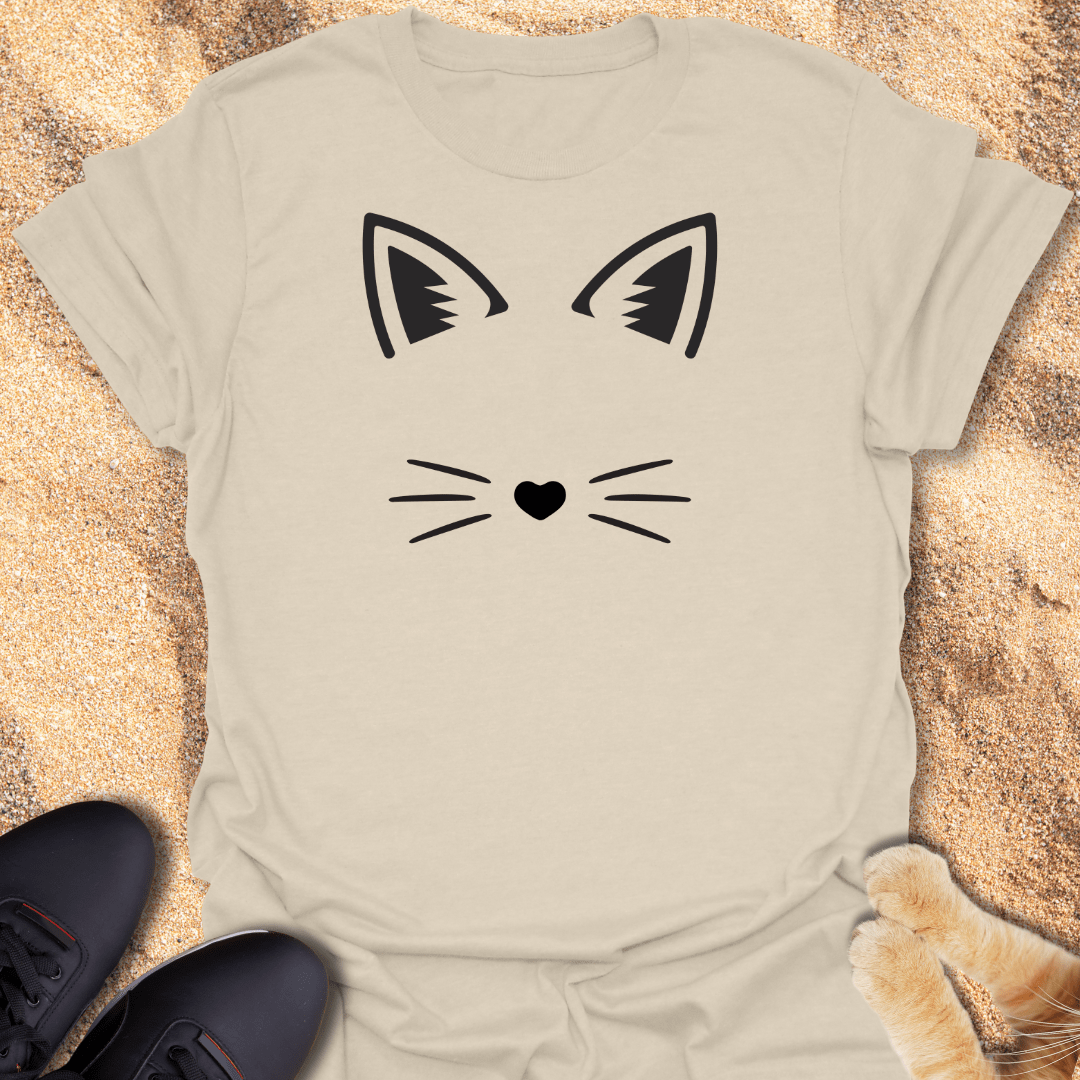 Whiskers & Ears Cat Lover Tee T-Shirt 15655751614499230614