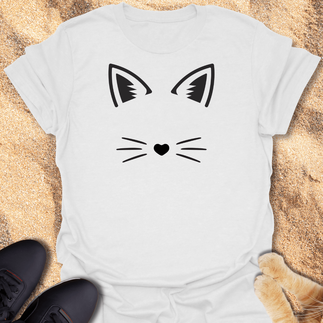 Whiskers & Ears Cat Lover Tee T-Shirt 39370830513828727016