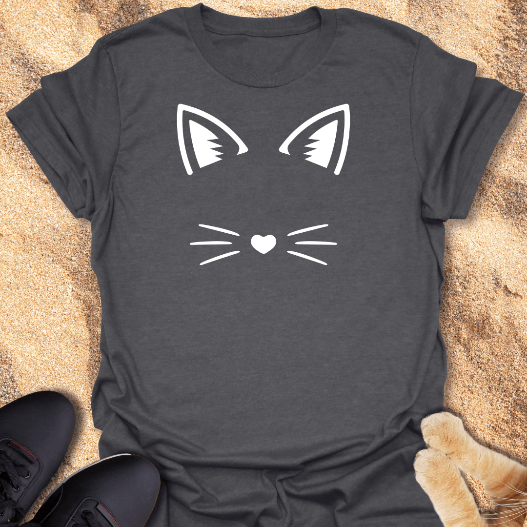 Whiskers & Ears Cat Lover Tee T-Shirt 21699774503112692090